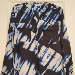 #463 Calvin Klein Button Up Blouse Size Medium